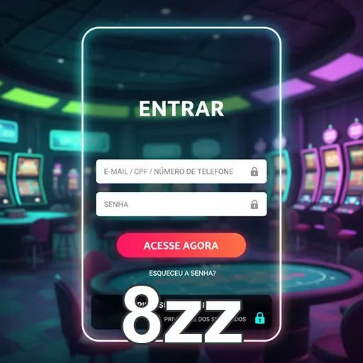 Ilustração de Acesse o 8zz com login rápido e seguro